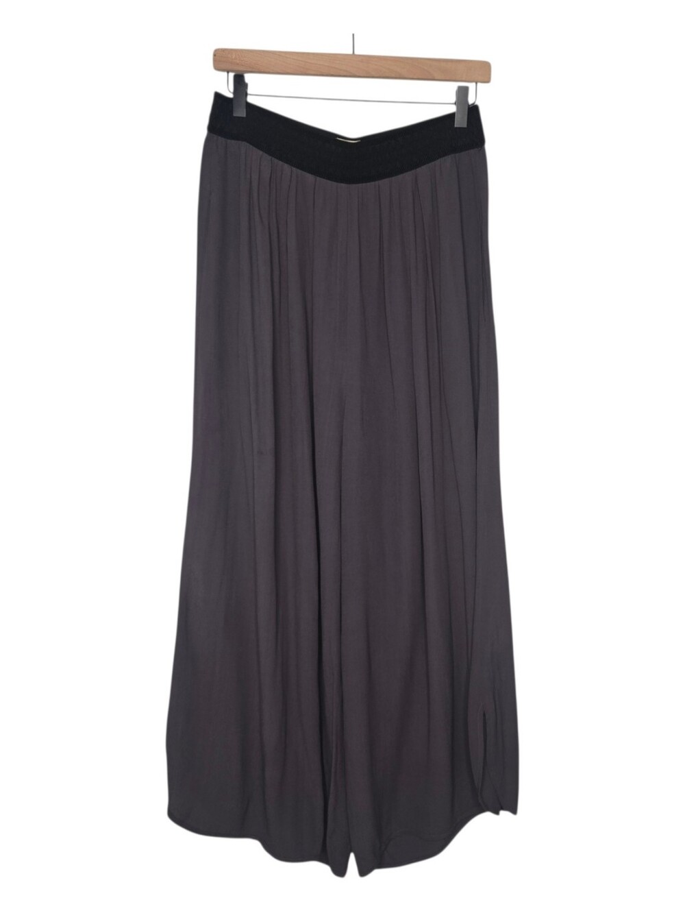 Anthropologie Evelenses Womens Gray Whimsigoth Wide Leg Crop Pants Medium
